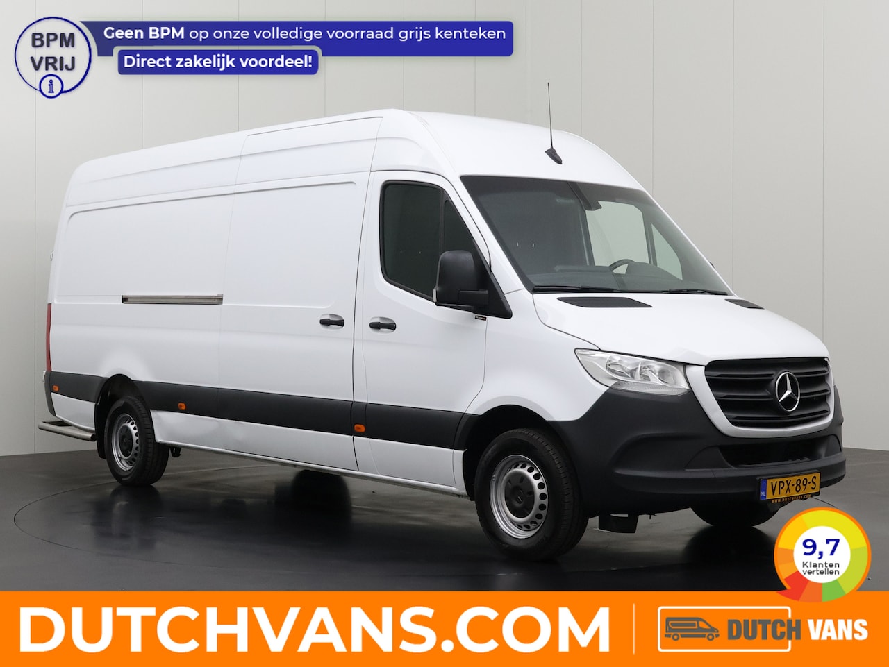 Mercedes-Benz Sprinter - 316CDI Automaat L3H2 Maxi | Navigatie | Camera | Airco | Cruise | 3-Zits | Betimmering - AutoWereld.nl