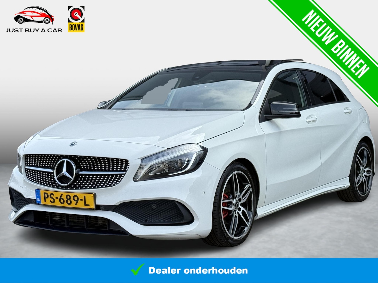 Mercedes-Benz A-klasse - 180 Business Solution AMG / AMG Sport-Line / Night-Pakket / Panoramadak / Stoelverwarming - AutoWereld.nl