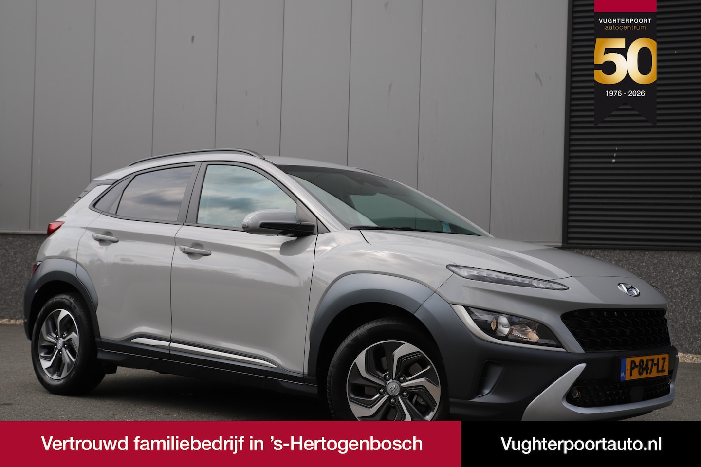 Hyundai Kona - 1.6 GDI Hybrid Cyber Grey /Adaptive cruise/HUD/ Virtual Cockpit - AutoWereld.nl