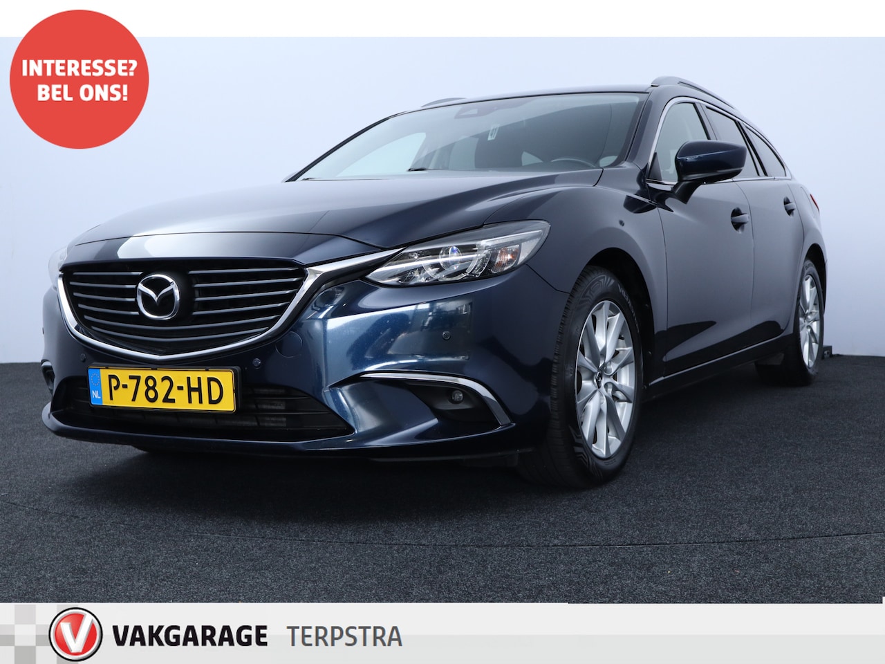 Mazda 6 Sportbreak - 2.2D SkyActiv-D 150 Skylease GT /Trekhaak! /LED Koplampen /Keyless Go /Navi /Climat /Cruis - AutoWereld.nl