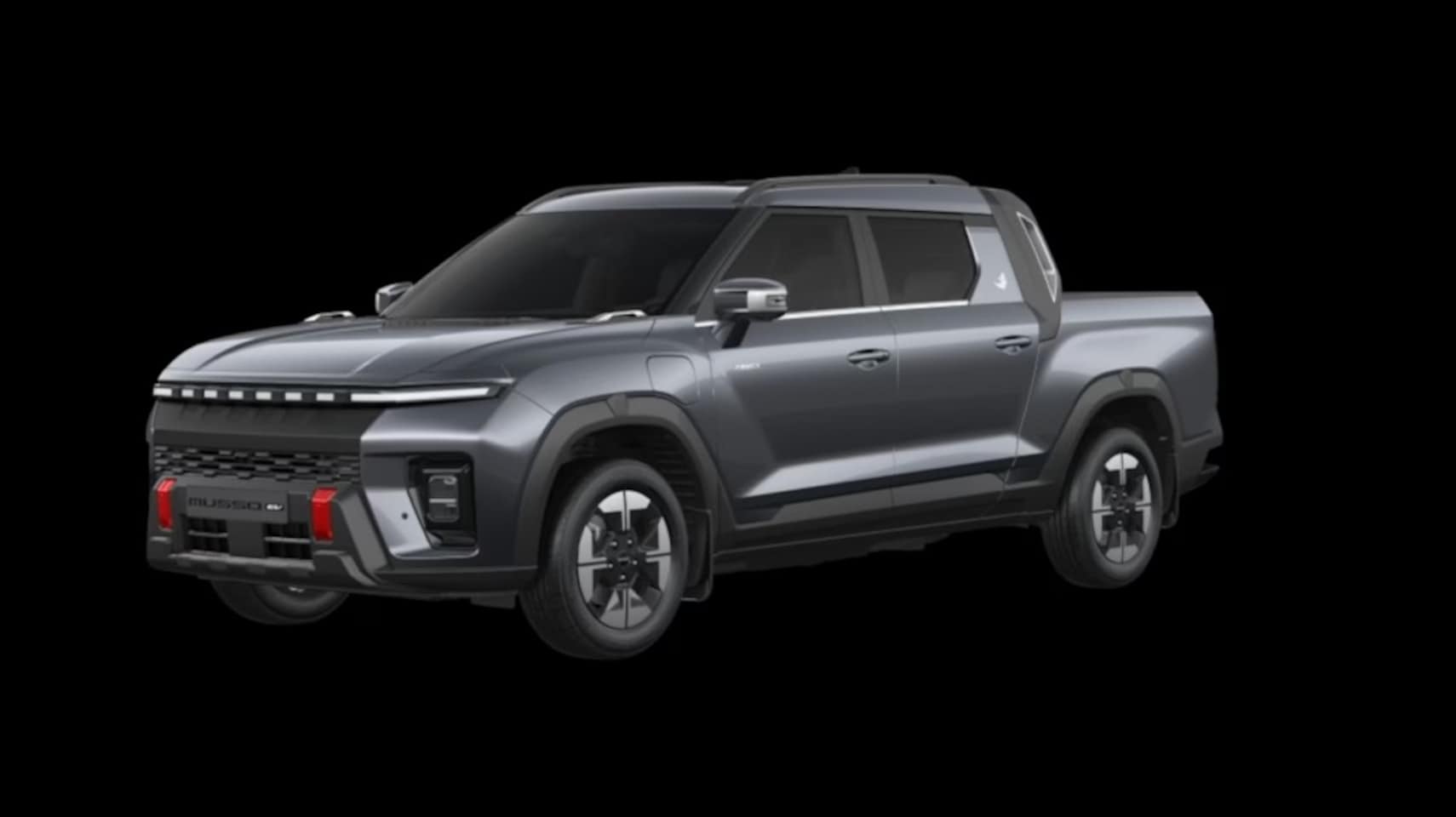 KGM Musso EV - Titanium 4WD 2.300Kg Trekgewicht 237PK Marble Grey - AutoWereld.nl