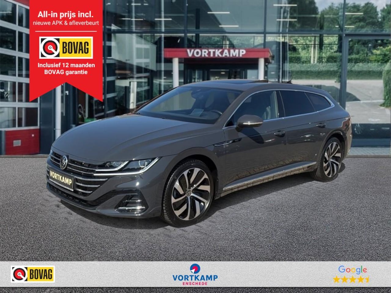 Volkswagen Arteon Shooting Brake - 1.4 TSI eHYBRID R-LINE TREKHAAK/360CAM/PANO-DAK/LEDER/ELEK-KLEP/ACC/STOELVERW - AutoWereld.nl