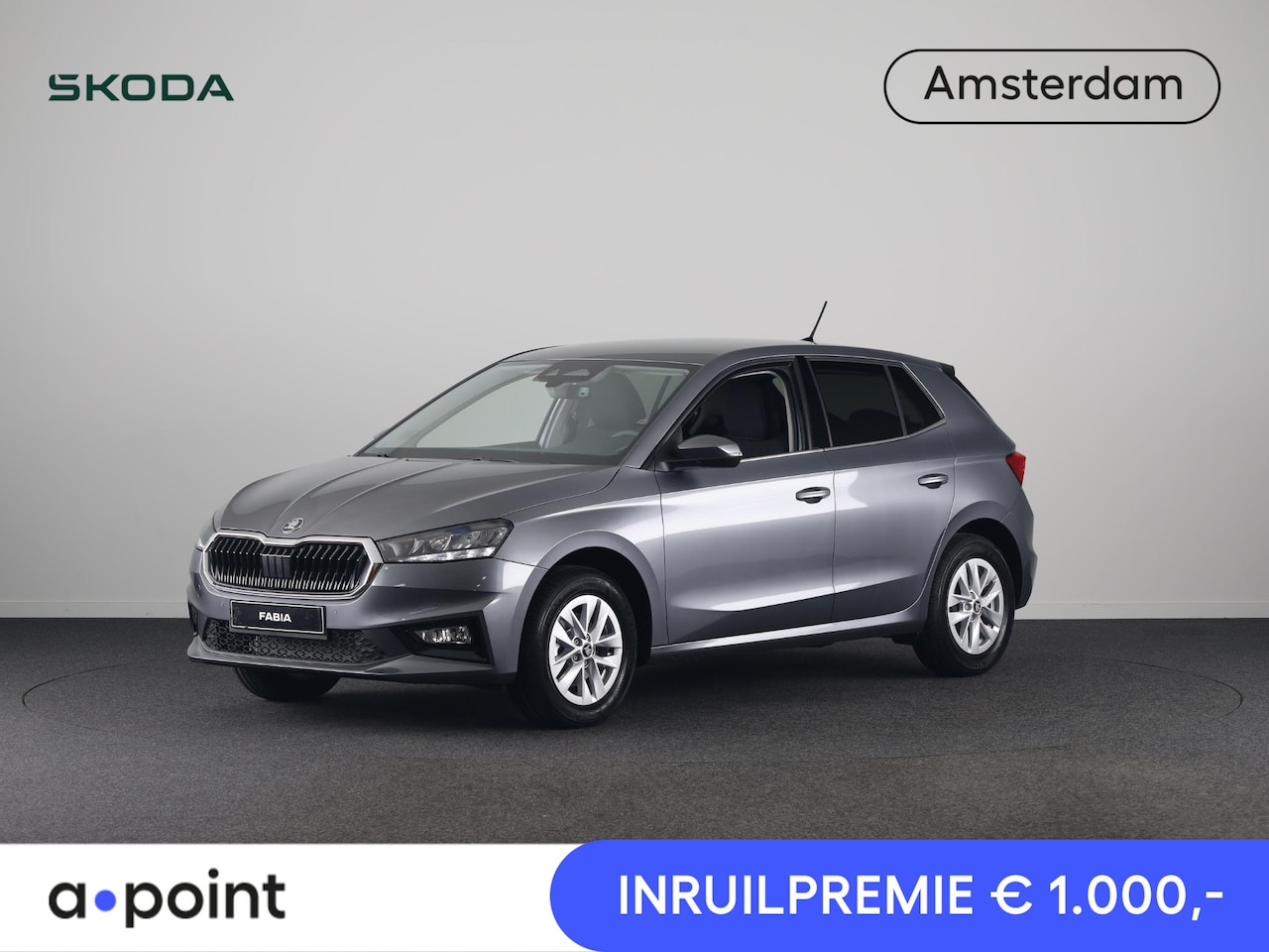 Skoda Fabia - 1.0 TSI Business Edition | Graphite Grey Metallic | DSG-Automaat | Verwarmbare Voorstoelen - AutoWereld.nl