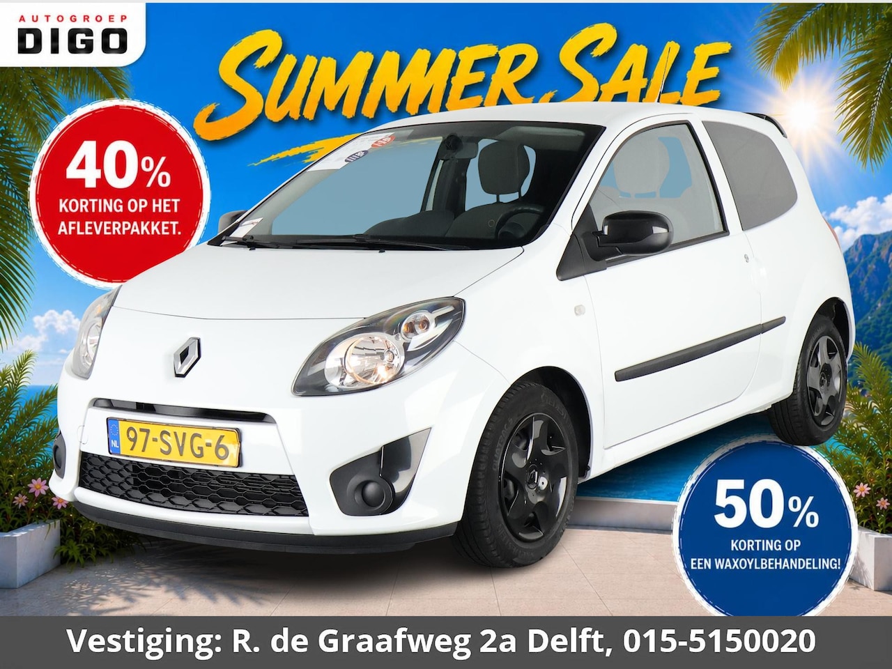 Renault Twingo - 1.2-16V Collection | Airco | 1e eigenaar | Elektrische ramen | Dakspoiler | - AutoWereld.nl