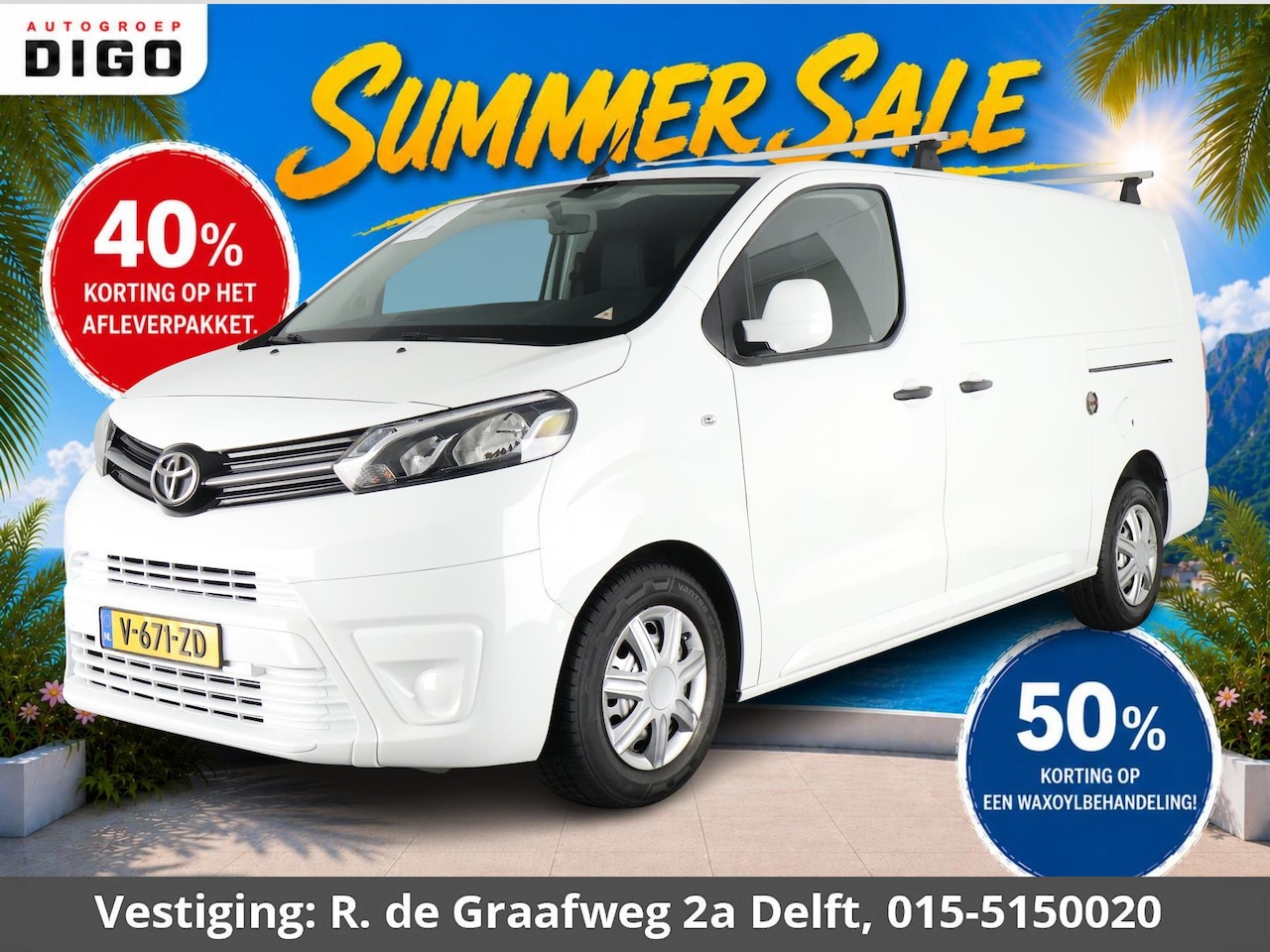 Toyota PROACE Long Worker - 1.6 D-4D Cool Comfort Long (ex. BTW) | Navigatie | Trekhaak | Camera | Parkeersensoren | C - AutoWereld.nl