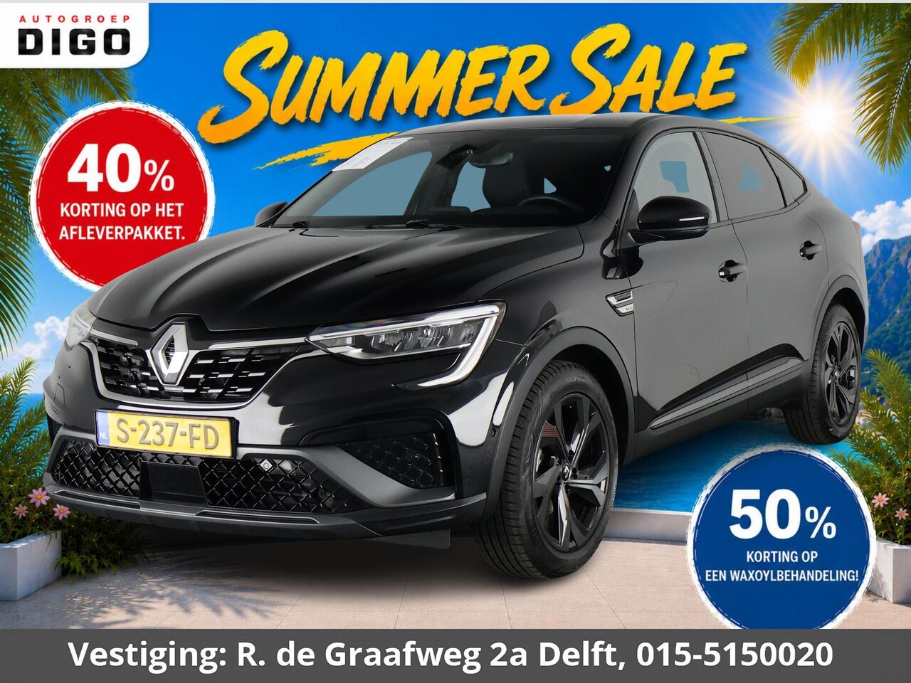 Renault Arkana - 1.3 Mild Hybrid 160 R.S. Line Automaat | Trekhaak | Parkeersensoren | Apple Carplay & Andr - AutoWereld.nl