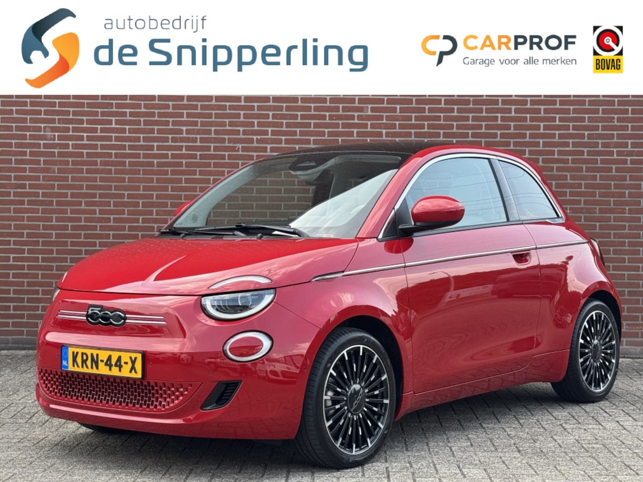 Fiat 500e - La Prima 42 kWh NAV PANO JBL ADAPT-CRUISE STOELVW CARPLAY LED - AutoWereld.nl