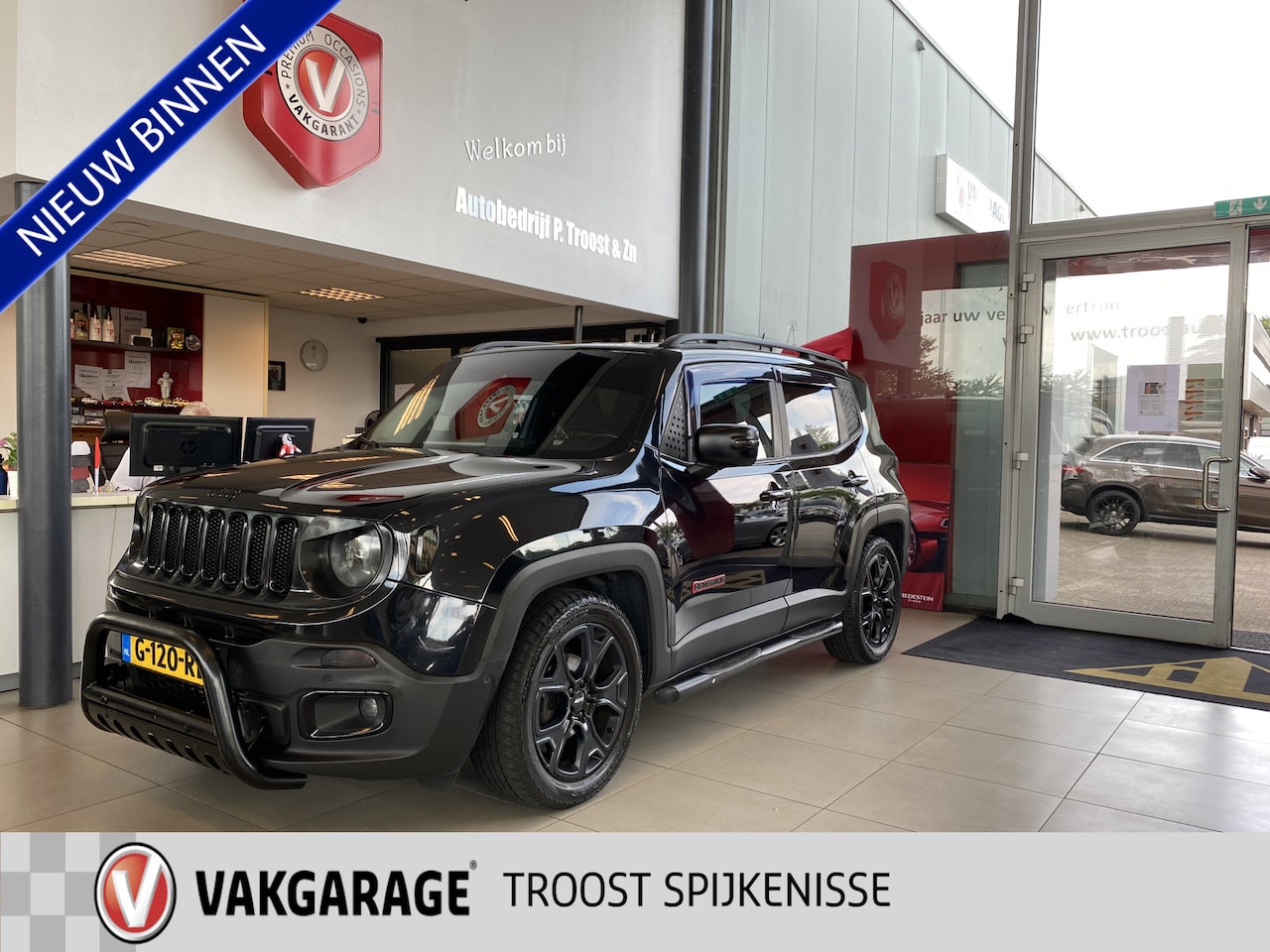 Jeep Renegade - 1.4 MultiAir Limited 1.4 MultiAir Limited,Automaat,Pushbar,bar,Treeplankset,Keyless,Climate&Cruisecontrol,Spraa - AutoWereld.nl