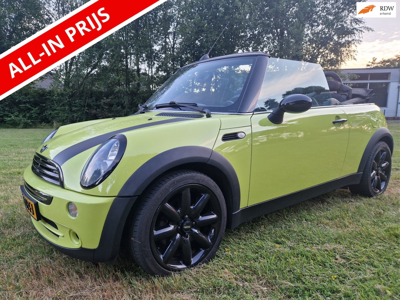 MINI Cabrio - Cooper 1.6 / PARK. SENSOREN / ELEC. DAK / UNIEKE KLEUR - AutoWereld.nl