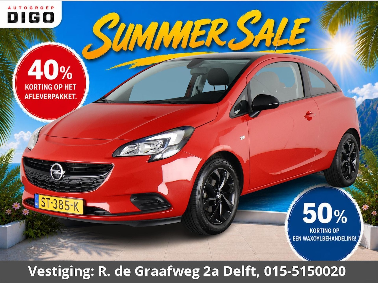 Opel Corsa - 1.4 Black Edition | Apple Carplay & AndroidAUTO | Trekhaak | Parkeersensoren | Privacy Gla - AutoWereld.nl