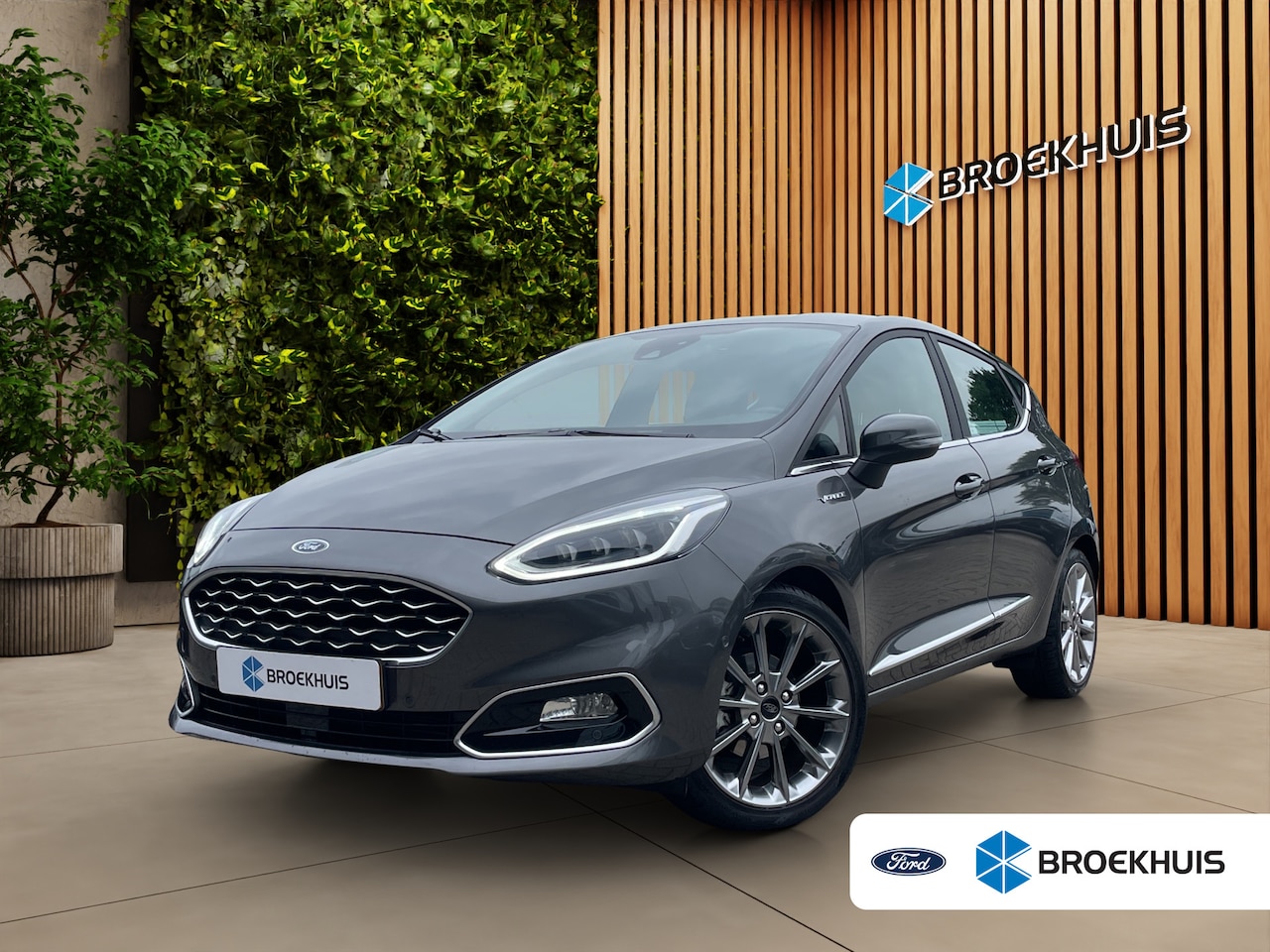Ford Fiesta - 1.0 EcoBoost Vignale Lage KMstand! | Leder | Carplay | Stoel- stuurverw. | Adaptieve cruis - AutoWereld.nl
