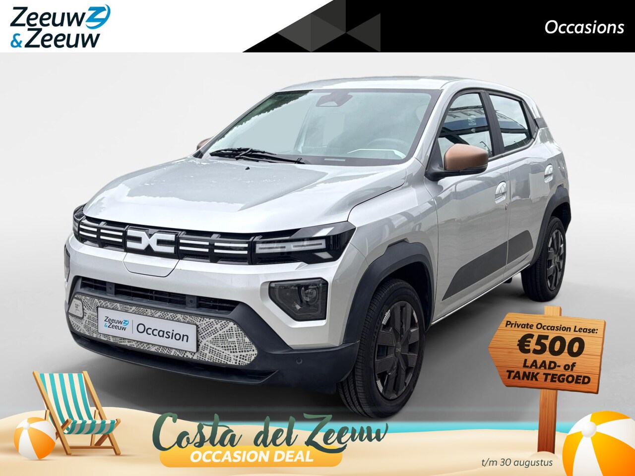 Dacia Spring - Extreme 65 26.8 kWh AUTOMAAT NAVI AIRCO CAMERA APPLE CARPLAY ANDROID AUTO PAS 1600KM ZEER - AutoWereld.nl