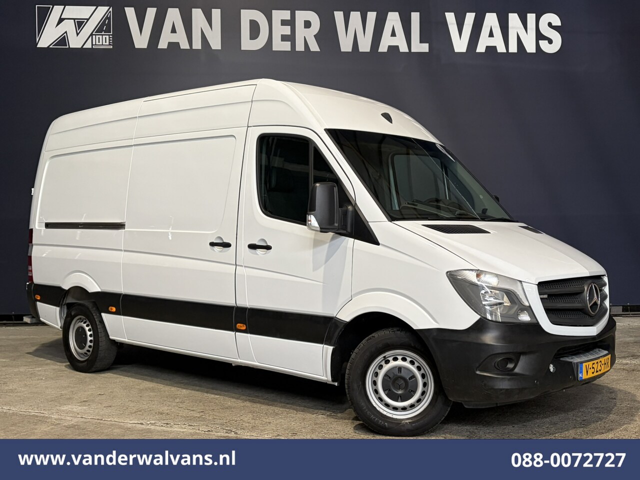Mercedes-Benz Sprinter - 316 CDI 163pk L2H2 Euro6 Airco | Navigatie | 2800kg Trekhaak | Cruisecontrol Parkeersensor - AutoWereld.nl