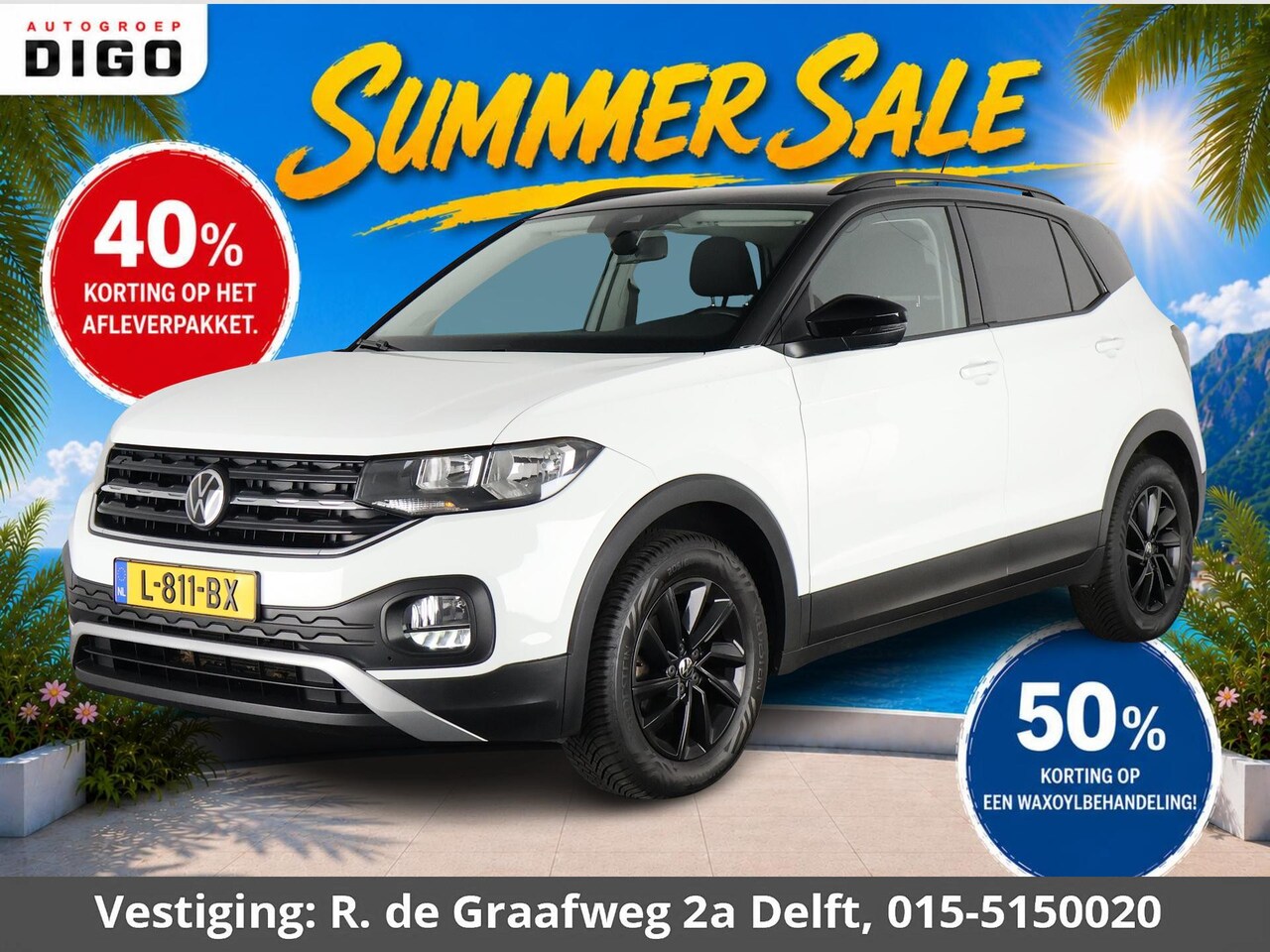 Volkswagen T-Cross - 1.0 TSI Life Two-Tone | Apple Carplay & AndroidAUTO | Navigatie | Cruise Control | - AutoWereld.nl