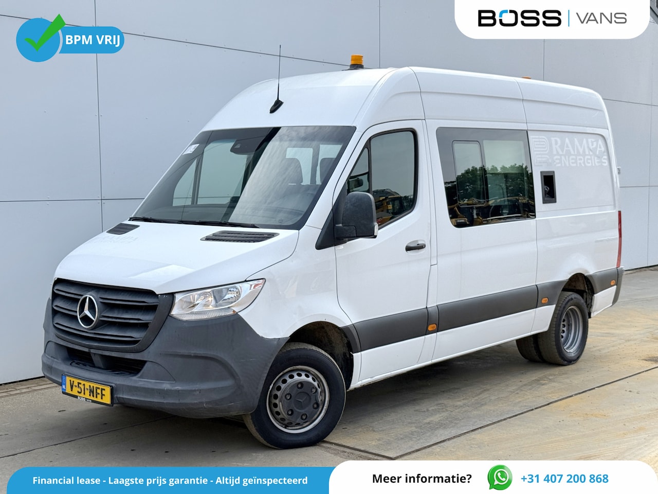 Mercedes-Benz Sprinter - 514 2.2 CDI L2H2 Dubbele Cabine DoKa Mixto Dubbellucht Brandstoftank Climate Control Cruis - AutoWereld.nl