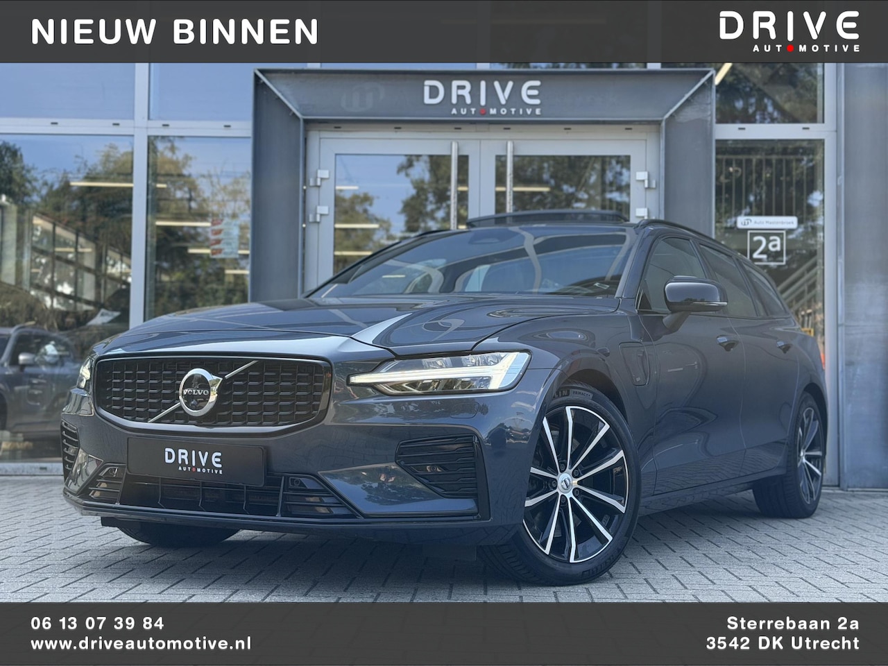 Volvo V60 - 2.0 T6 Plug-in hybrid 350Pk AWD Plus Dark Long Range|Pano|H/K|360Cam|Pilot|Trekhaak - AutoWereld.nl
