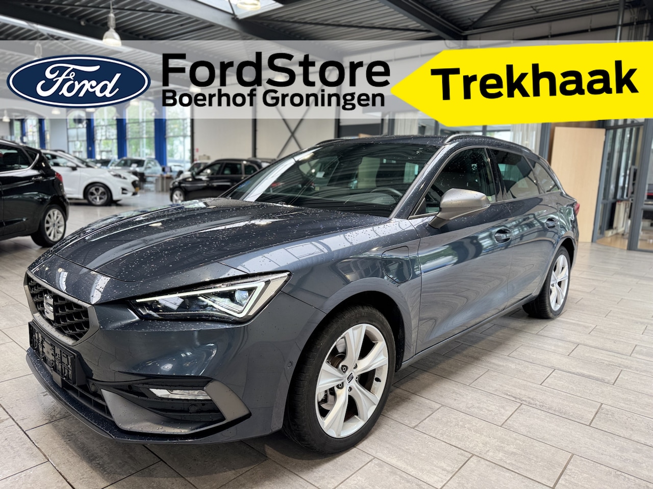 SEAT Leon Sportstourer - 1.5 TSI e-Hybrid 204pk FR Business PHEV | Trekhaak | Stoel- en stuurwiel verwarming | Adap - AutoWereld.nl