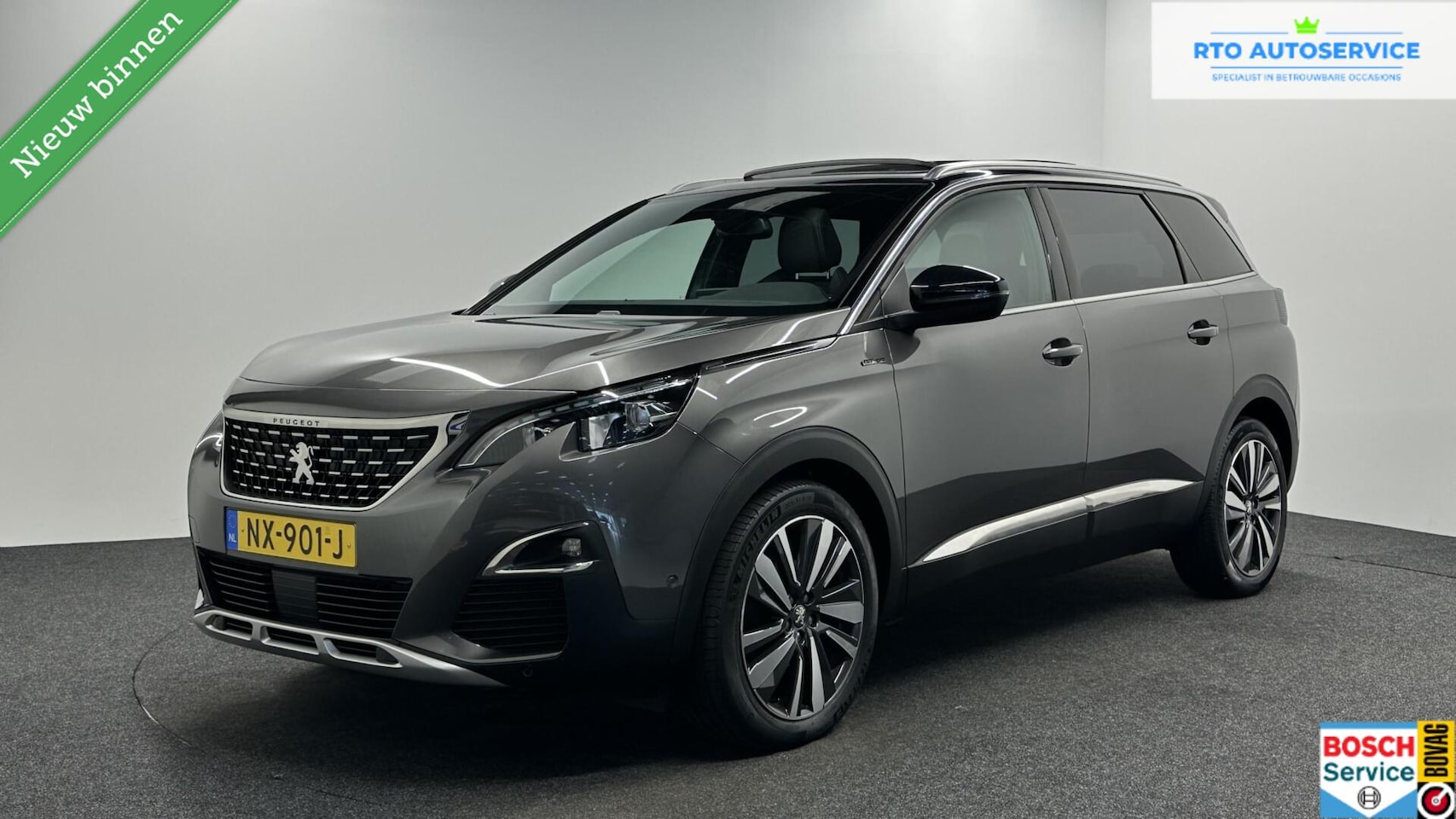 Peugeot 5008 - 1.2 PureTech GT-Line Avantage PANO CAMERA CRUISE ECC CARPLAY NAVI TREKHAAK. - AutoWereld.nl