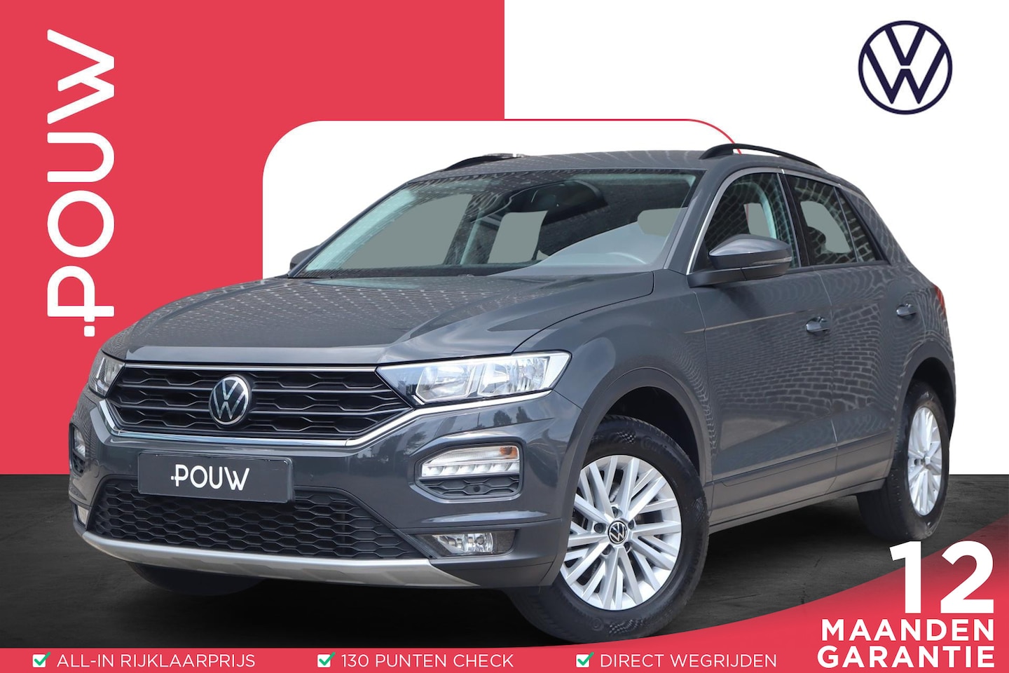 Volkswagen T-Roc - 1.0 TSI 110pk Style | Navigatie | Adaptieve Cruise Control | Volautomatische Airconditioni - AutoWereld.nl