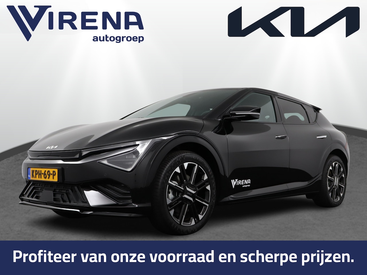 Kia EV6 - GT-Line Business Edition 84 kWh LED Matrix - Stoel-/Stuurverwarming - Elektr.bedienbare ac - AutoWereld.nl