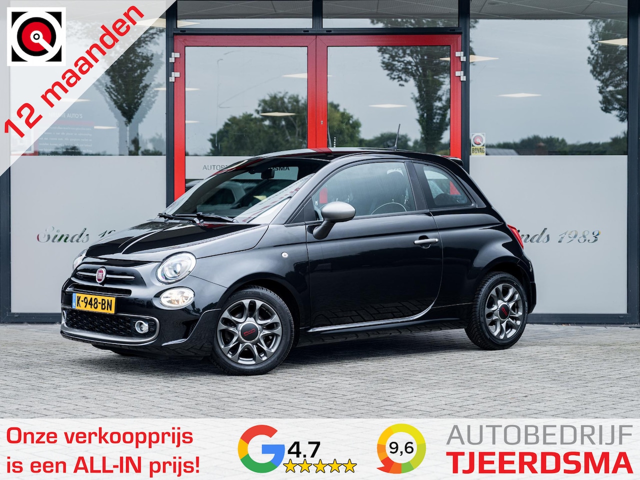 Fiat 500 - 1.2 Sport | Cruise Control | Flippers | Sportstuur | Climate Control | Multimedia Display - AutoWereld.nl