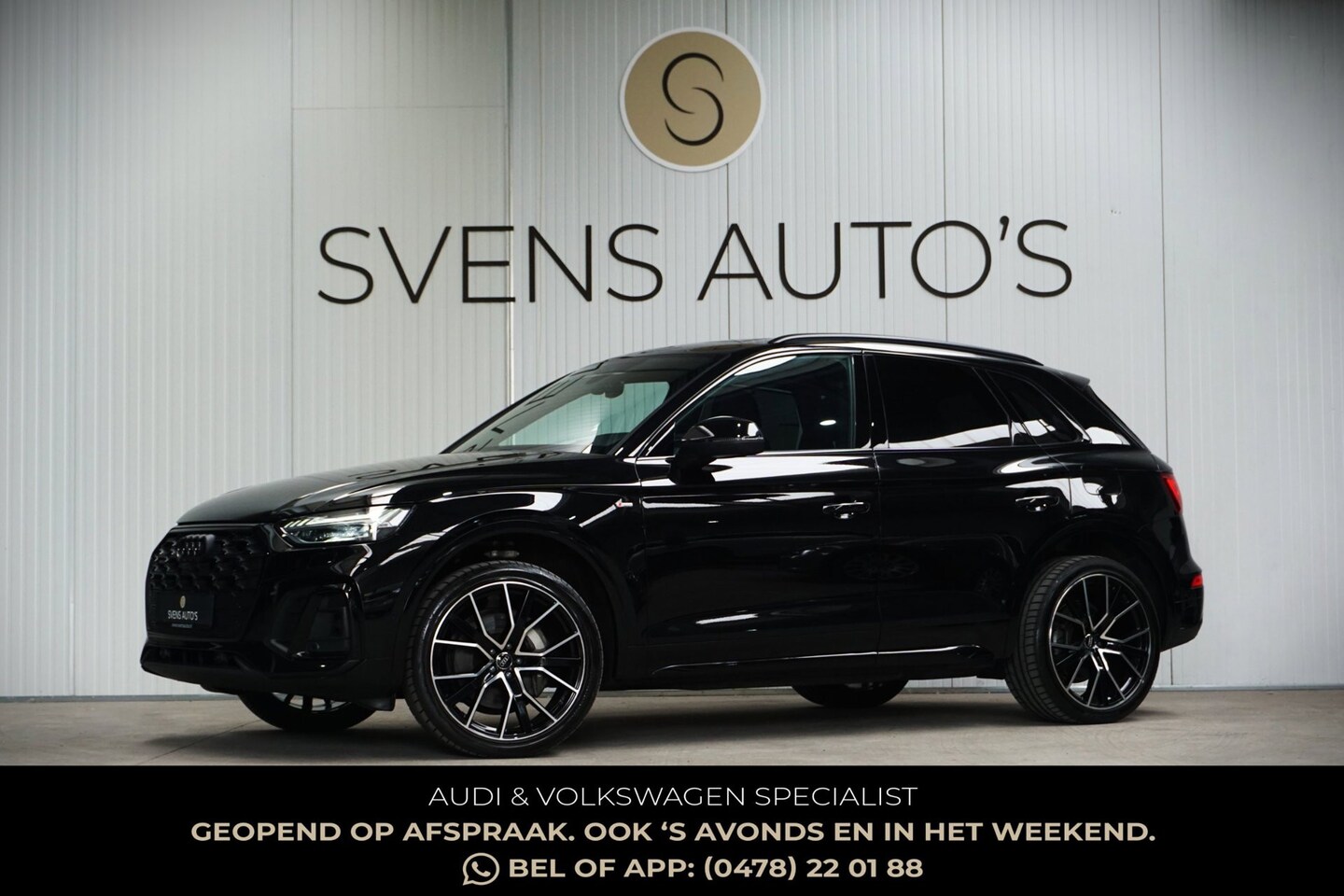Audi Q5 - 55 TFSIe S-Line Black Ed. RS-Stoelen|Matrix|Trekhaak|Sfeer|360Camera - AutoWereld.nl