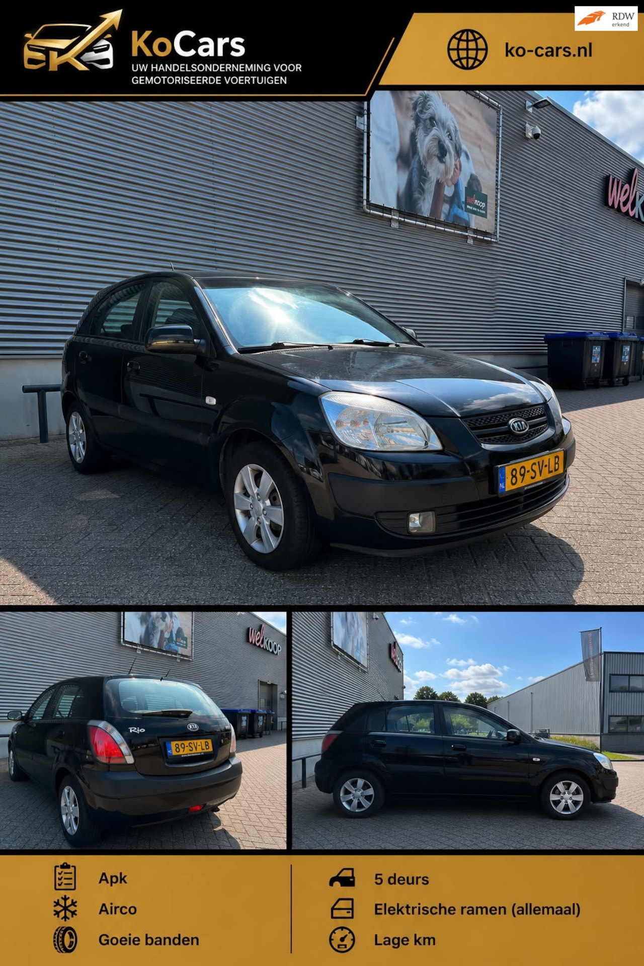 Kia Rio - / Apk / Airco / 5drs / lage km - AutoWereld.nl
