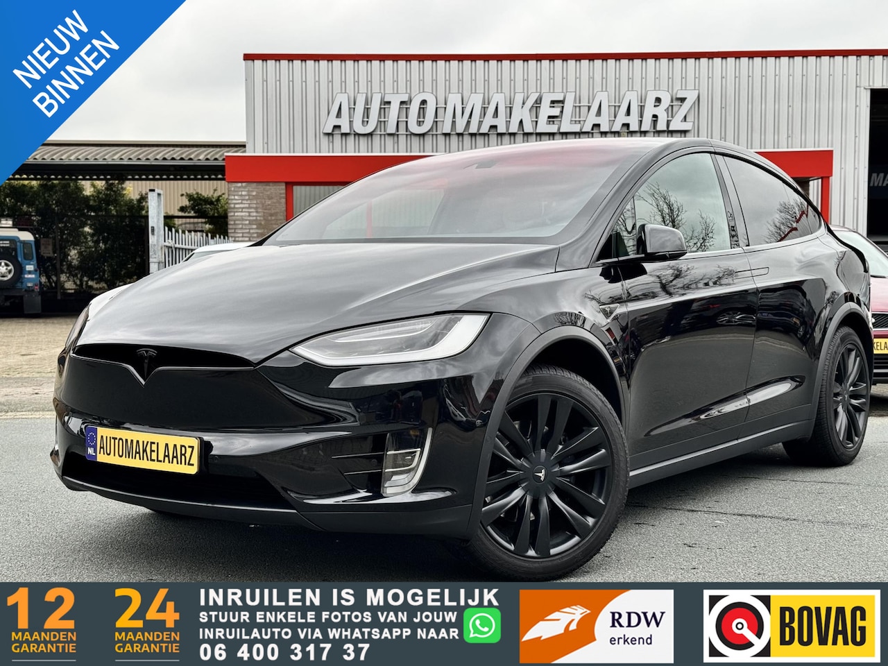 Tesla Model X - 90D 7P Autopilot Luchtvering NAP Night pakket - AutoWereld.nl