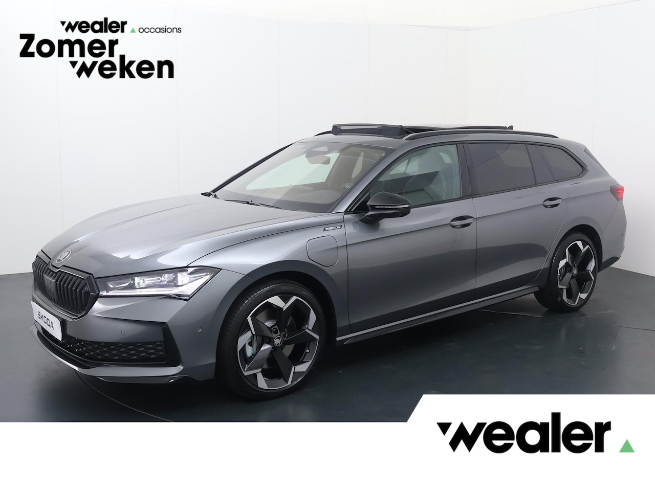 Skoda Superb Combi - 1.5 TSI PHEV Sportline Business | 204 PK | SoH 100% | Trekhaak | Panoramadak | Top area vi - AutoWereld.nl