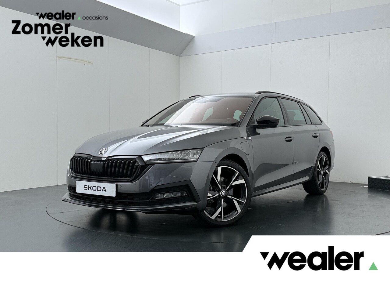 Skoda Octavia Combi - 1.4 TSI iV PHEV Sportline Business | 204 PK | SoH 100% | Adaptive Cruise Control | Achteru - AutoWereld.nl