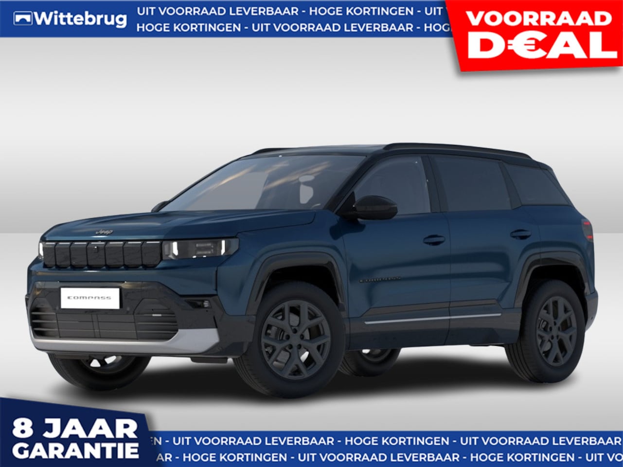 Jeep Compass - 1.2 e-Hybrid 145 First Edition DIRECT RIJDEN! - PANORAMADAK - CONVENIENCE PACK - 8 JAAR G - AutoWereld.nl