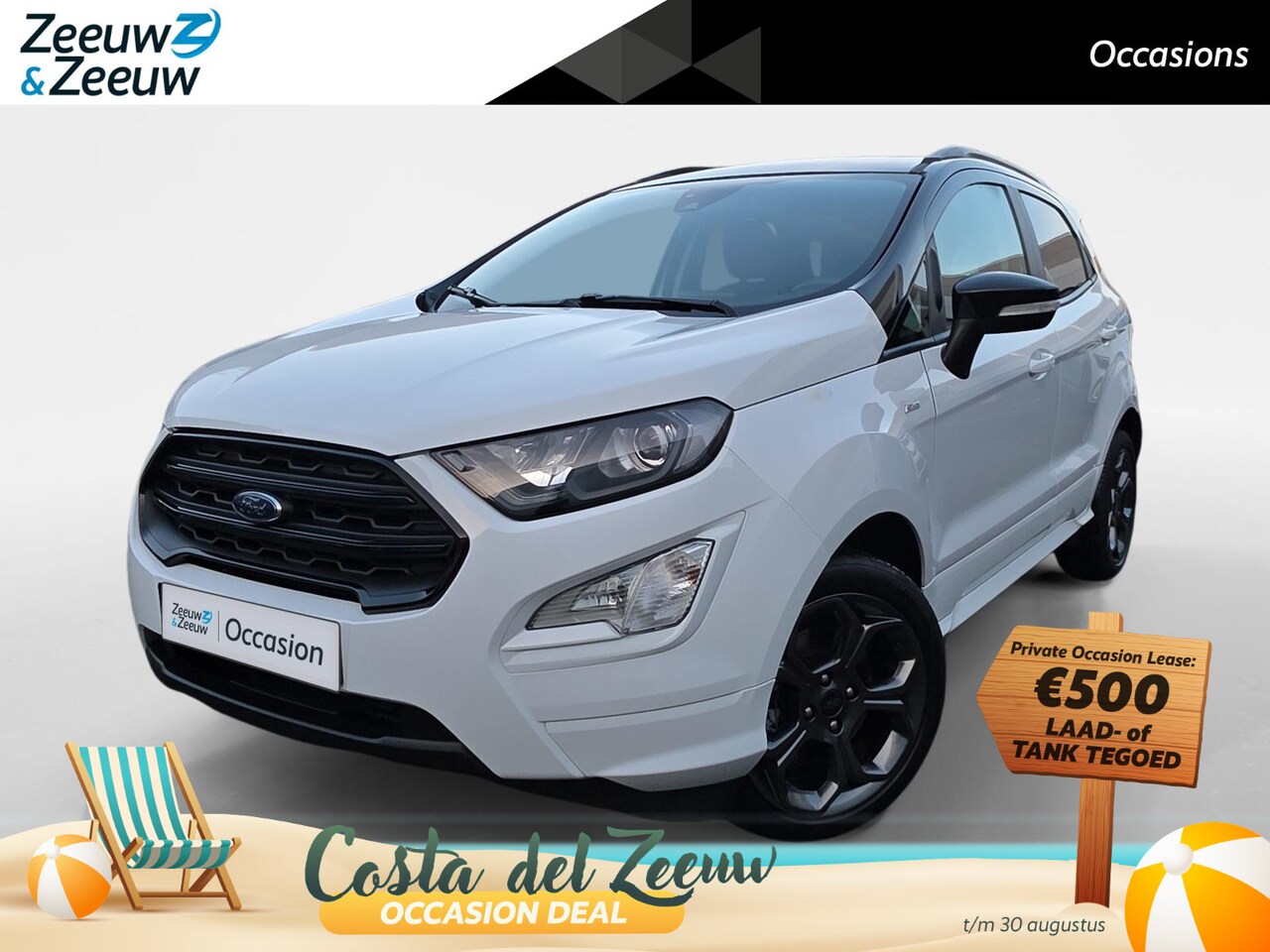 Ford EcoSport - 1.0 EcoBoost ST-Line | Two-Tone | Winter Pack | Climate Control | Parkeersensoren | Apple - AutoWereld.nl