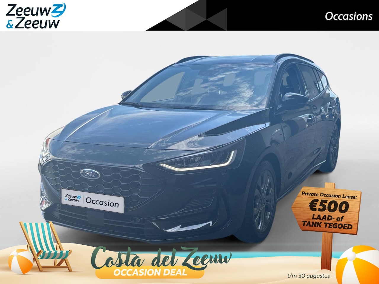 Ford Focus Wagon - 1.0 EcoBoost Hybrid ST Line | Winterpack | Apple Carplay / Android auto | Parkeersensoren - AutoWereld.nl