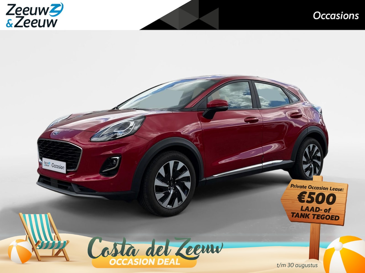 Ford Puma - 1.0 EcoBoost Hybrid Titanium | Dealer onderhouden | NL auto | Adapt. Cruise control | BLIS - AutoWereld.nl