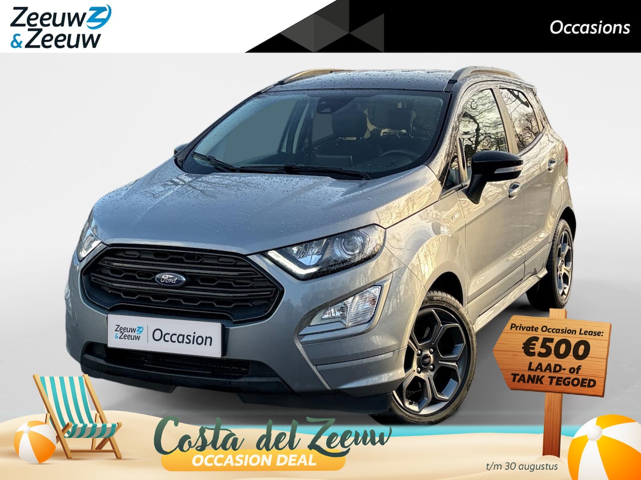 Ford EcoSport - 1.0 EcoBoost ST-Line | Zwart dak | Winter Pack | Parkeersensoren | Cruise Control | Climat - AutoWereld.nl