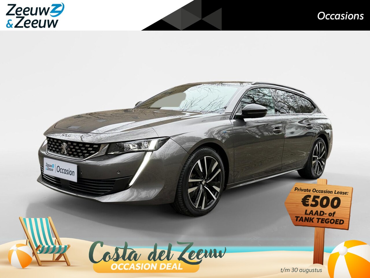 Peugeot 508 SW - 1.6 PureTech GT | Stoelverwarming | Massage | 360 Camera | Nav | Geheugen functie | Telefo - AutoWereld.nl
