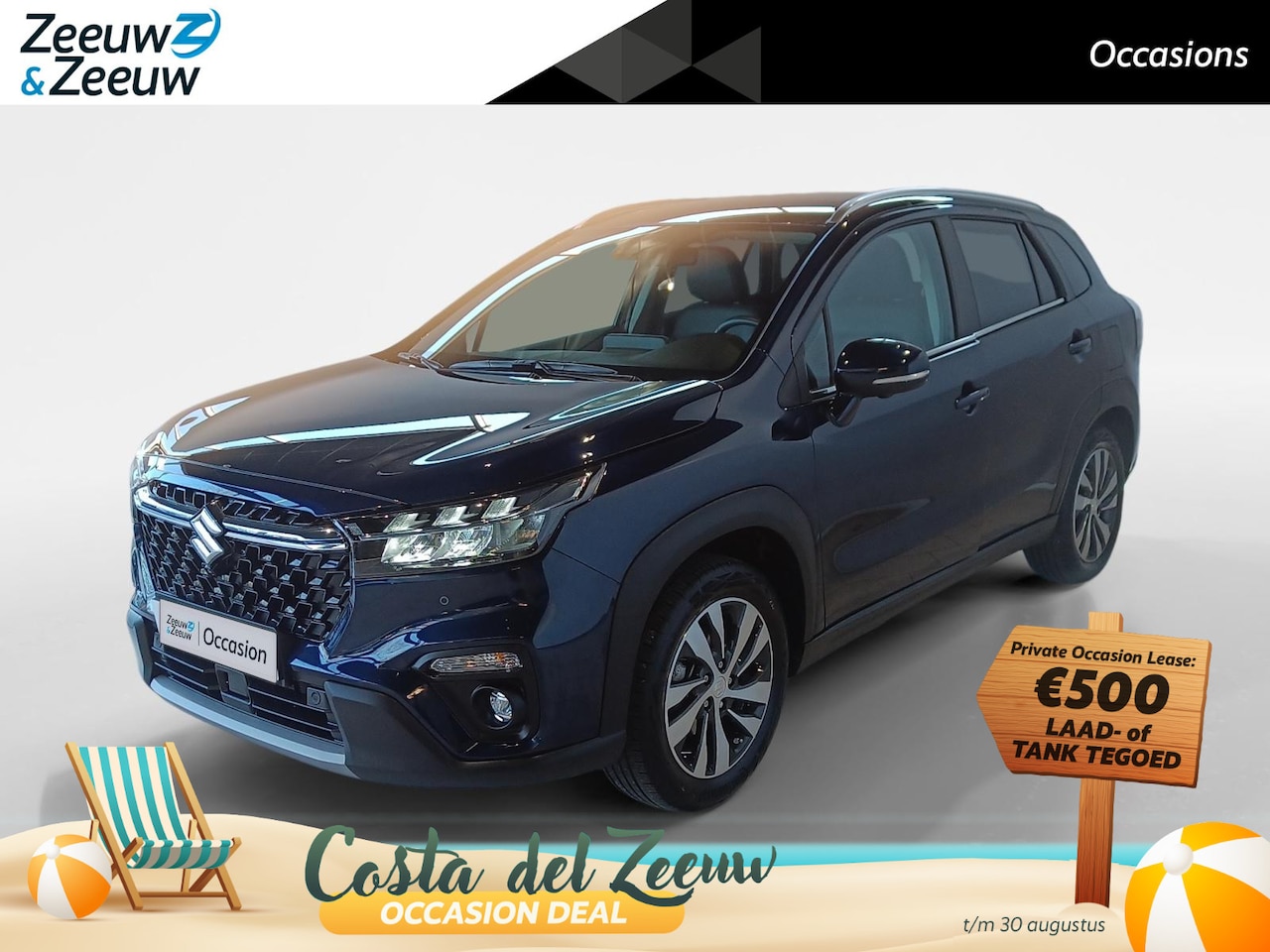 Suzuki S-Cross - 1.5 Hybrid Style *Navi+360Camera*Climate Control*Stoelverwarming*Adapt.Cruise*LM.Velgen*1s - AutoWereld.nl