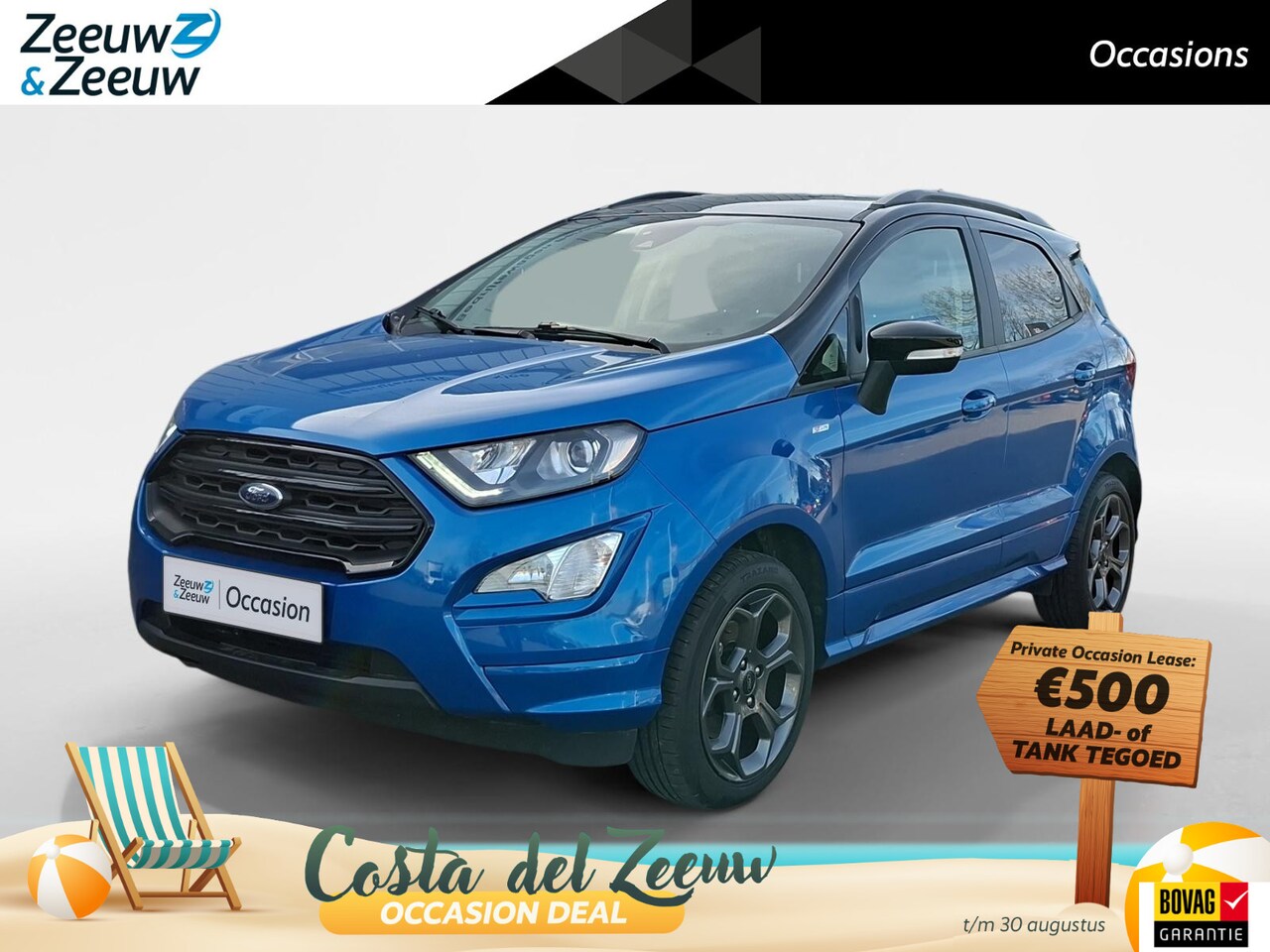 Ford EcoSport - 1.0 EcoBoost ST-Line | Stoel- stuur en voorruitverwarming | Navigatie via Apple Carplay & - AutoWereld.nl
