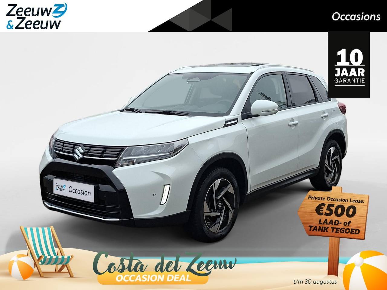 Suzuki Vitara - 1.5 Hybrid Style automaat | Kantel / schuifdak | 17" lichtmetalen velgen | Navigatie | Ach - AutoWereld.nl