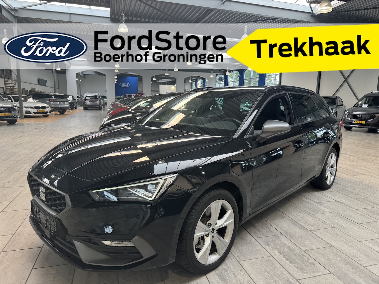 SEAT Leon Sportstourer - 1.5 TSI e-Hybrid 204 pk FR Business | Trekhaak | Stoel- en stuurwiel verwarming | Adapt. C - AutoWereld.nl