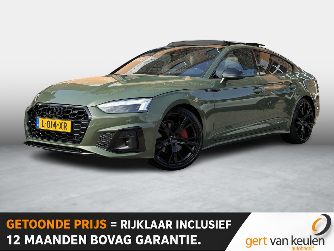 Audi A5 Sportback - 40 TFSI S-Edition Competition DISTRICTGROEN/PANODAK/LED/20"LMV/NL-AUTO - AutoWereld.nl