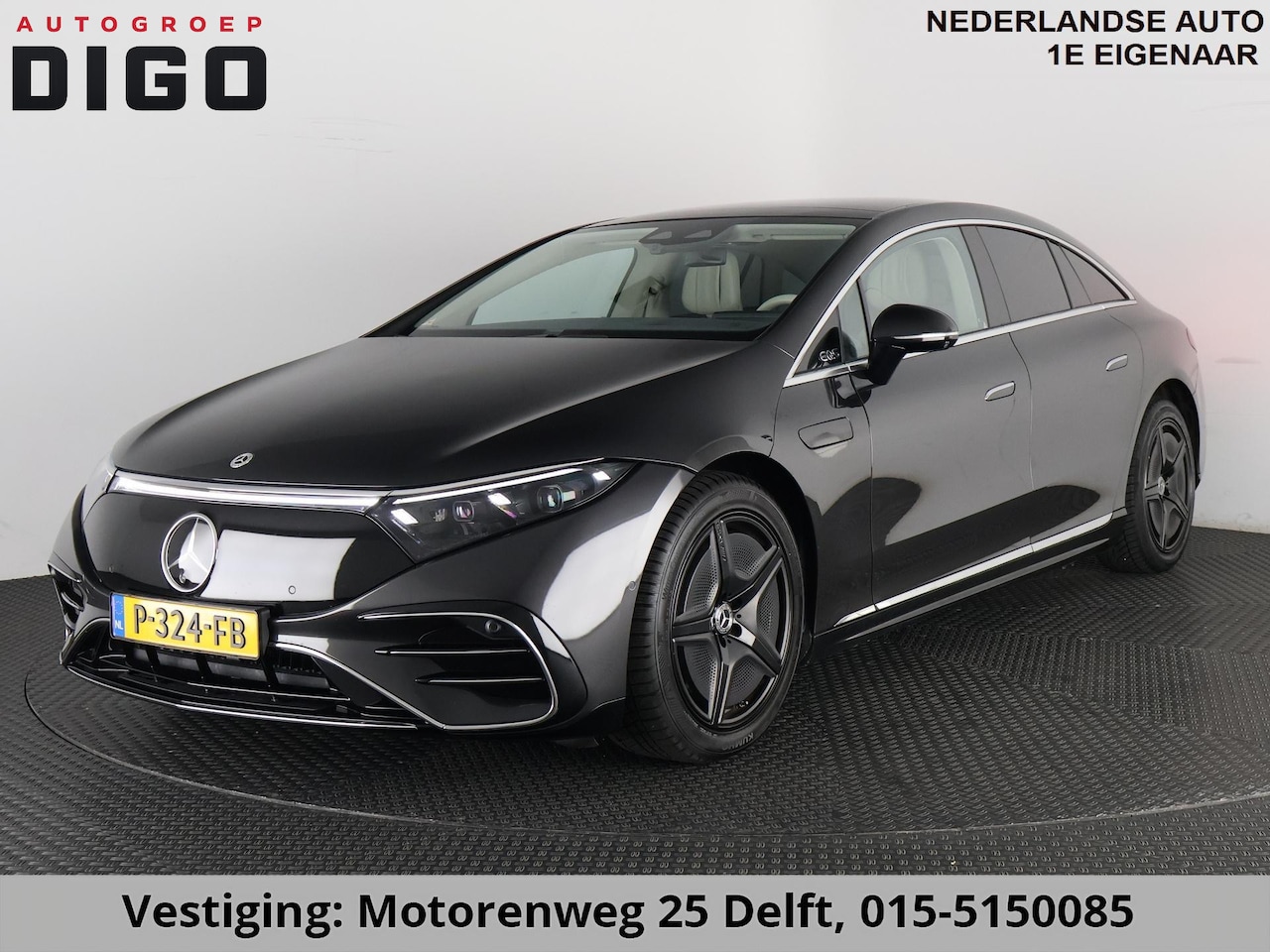 Mercedes-Benz EQS - 450+ AMG LINE 108 kWh SOH 99% GARANTIE 2032* 1e EIG. NL AUTO. PANORAMA DAK . 360 GRADEN CA - AutoWereld.nl