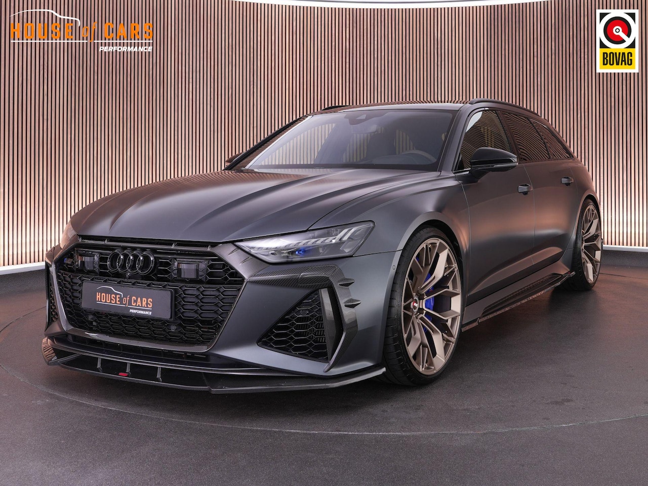 Audi A6 Avant - RS 6 TFSI quattro |Urban bodykit|Eventuri intakes|custom uitlaat|Daytona Grey mat pearl|23 - AutoWereld.nl