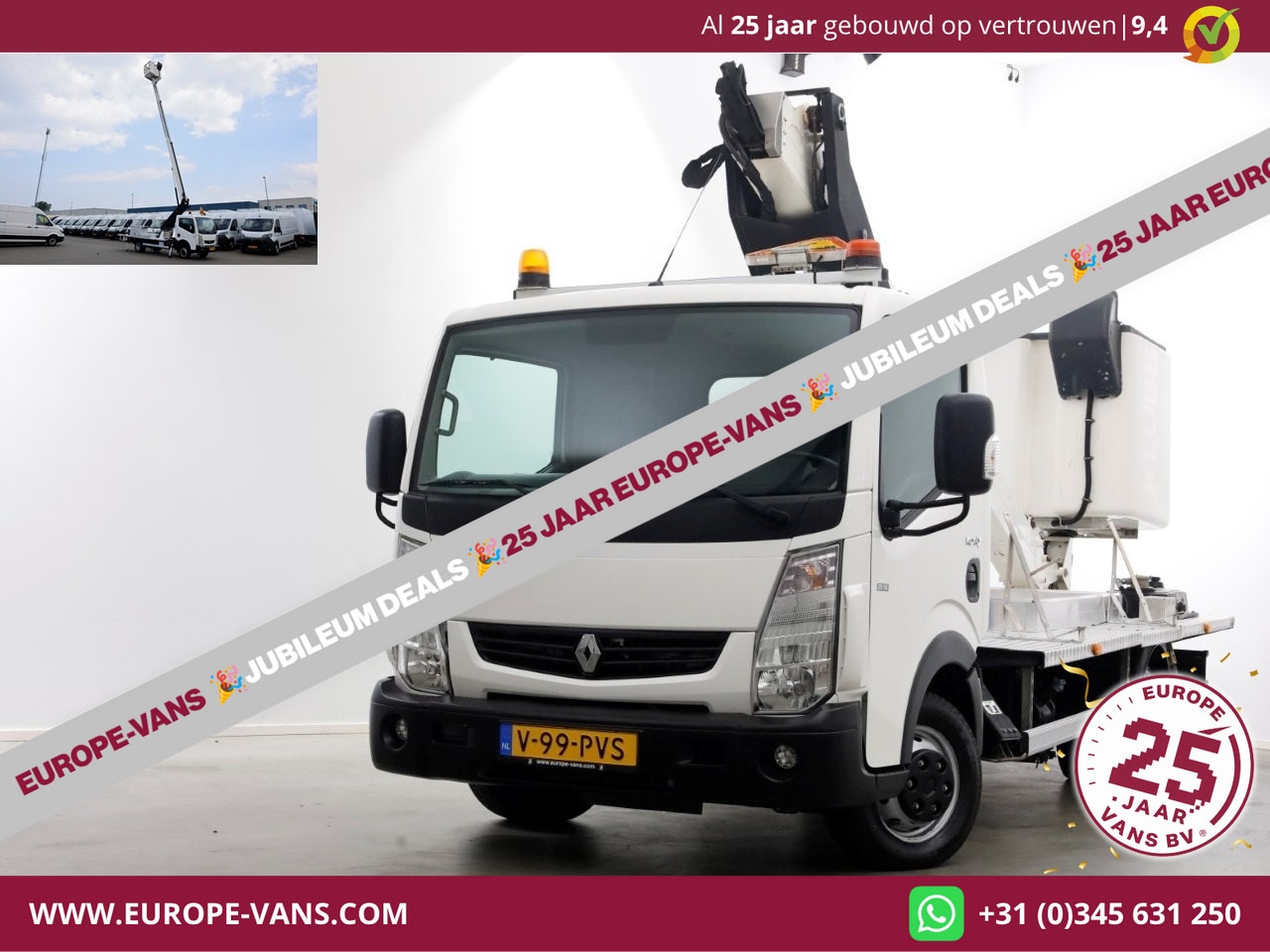 Renault Maxity - 3.0 DCI 130pk E6 Hoogwerker Werkhoogte 14.5 meter PTO 08-2019 - AutoWereld.nl