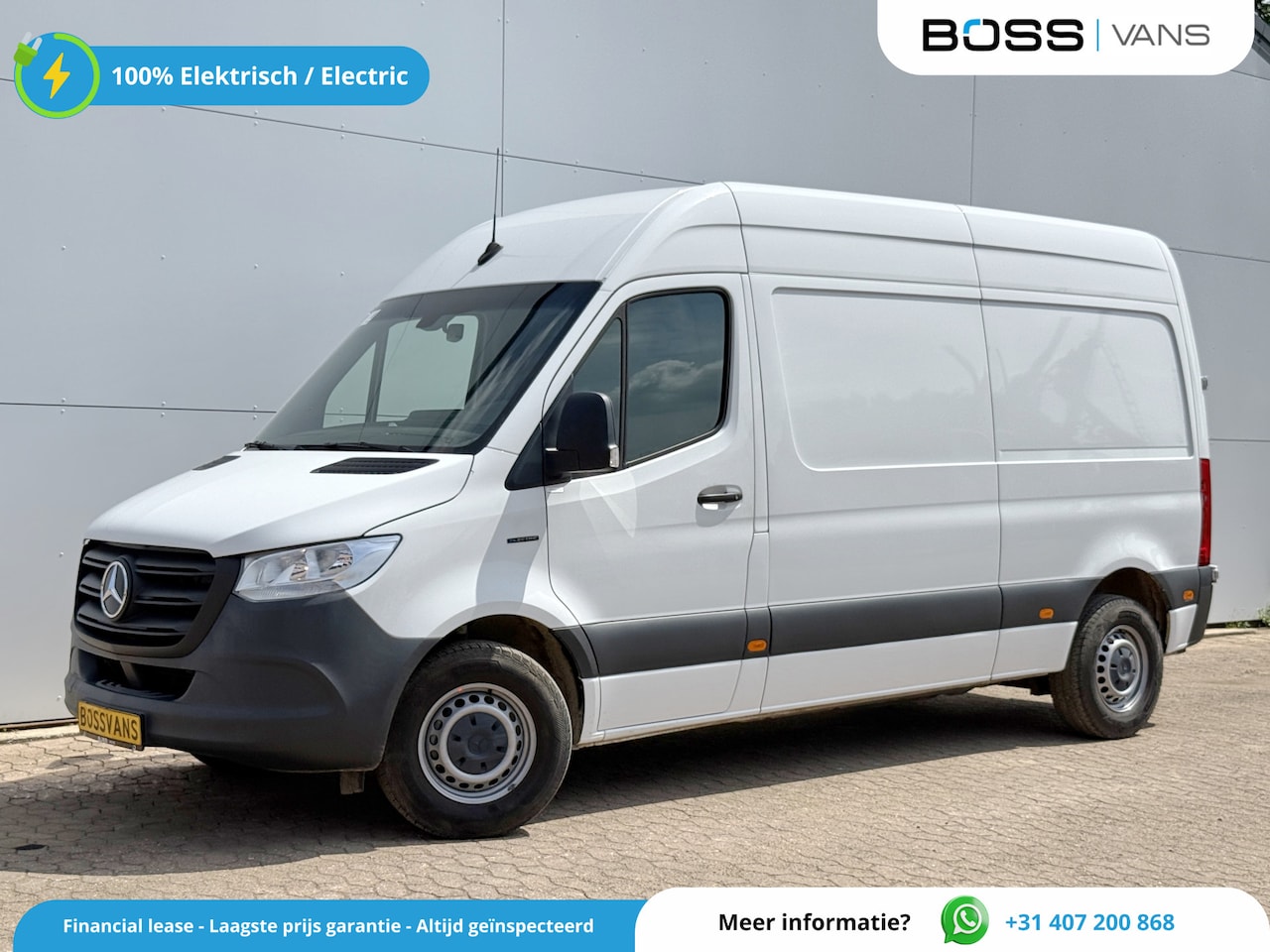 Mercedes-Benz eSprinter - 312 55kWh L2H2 Elektrisch 145km WLTP 95% (SOH) 80kw Snelladen Climate Control Camera - AutoWereld.nl