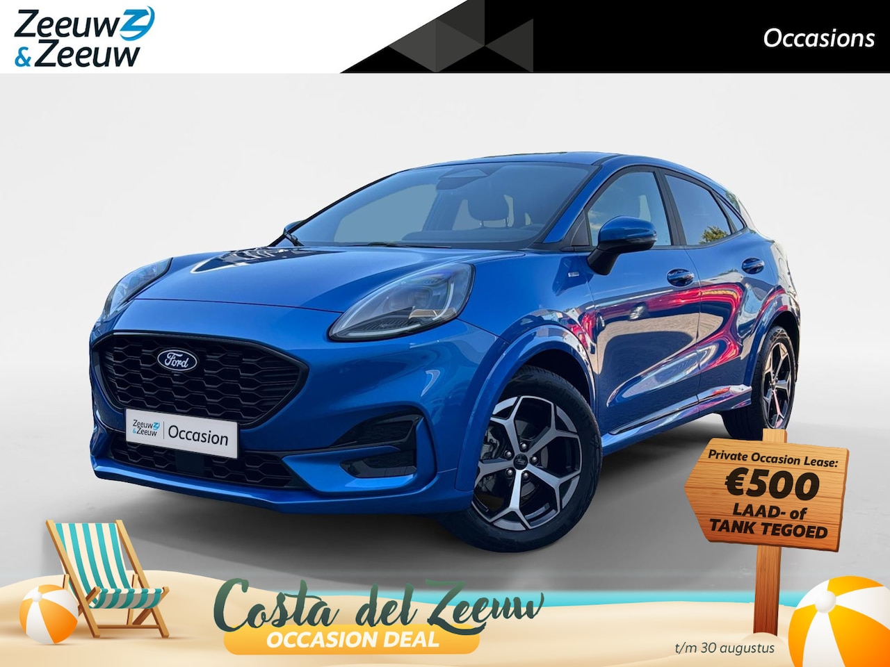Ford Puma - 1.0 EcoBoost Hybrid ST-Line Automaat | NL auto! | Winterpack | Cruise Control | Navigatie - AutoWereld.nl