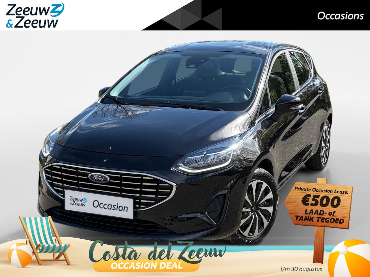 Ford Fiesta - 1.0 EcoBoost Hybrid Titanium 125PK | 1e Eigenaar | NL-Auto | Apple Carplay / Android Auto - AutoWereld.nl