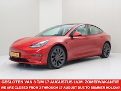 Tesla Model 3 - Performance AWD 486pk 75 kWh FACELIFT [ WIT LEDER+AUTOPILOT+567KM WLTP+PREMIUM AUDIO ]
