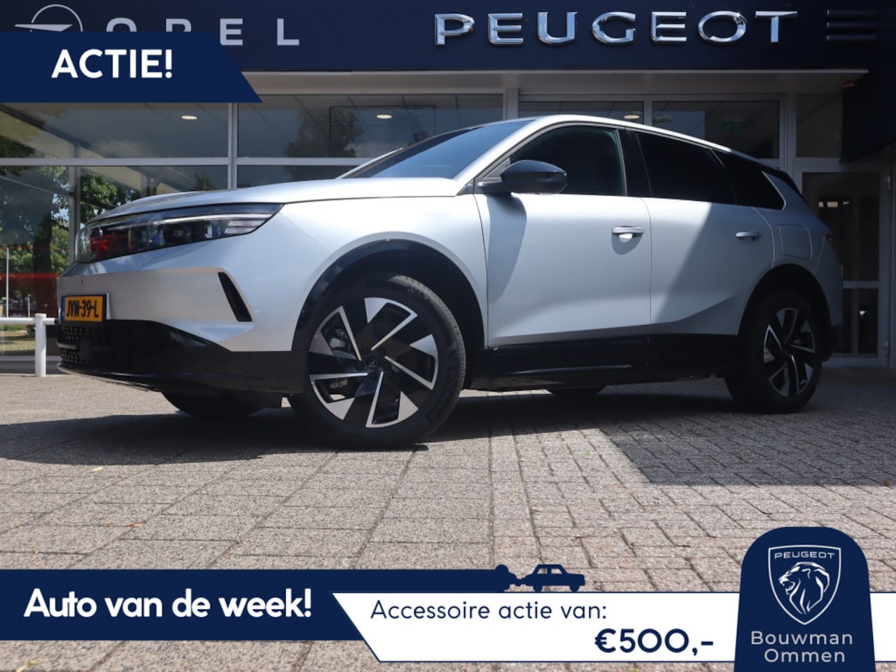 Opel Grandland Electric - *Auto van de Week!* EV 73kWh 213PK Automaat GS, Rijklaarprijs Navigatie Warmtepomp Head Up - AutoWereld.nl