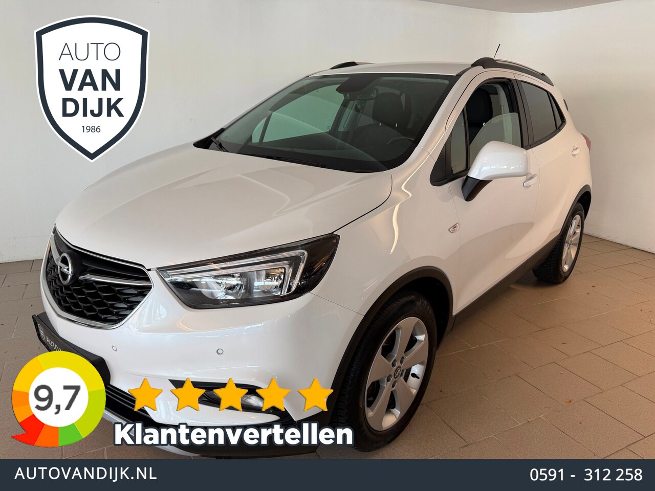 Opel Mokka X - 1.4 Turbo Edition AIRCO NAVI CRUISE APPLE CARPLAY PARELMOER WIT CAMERA PDC TREKHAAK 1STE E - AutoWereld.nl